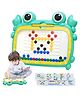 Magnetic Dot Board: Portable Crab Animal Shapes for Creative Fun - Green