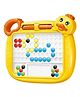 Magnetic Dot Board: Portable Duck Animal Shapes for Creative Fun - Yellow