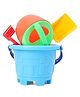 SVE Sand Game Castle Building Plastic Beach Toy Set Pack of 6 Pcs - Multicolour