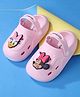 Babyoye Disney Clogs with Backstrap Mickey Mouse &  Daisy Duck Applique - Pink