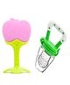 Sparkle Joy Baby Silicone Fruit Teether & Fruit Feeder Combo Pack Of 2 - Multicolor