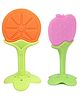 Sparkle Joy Silicone Fruit Shape Teether Pack Of 2 - Multicolor