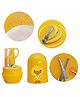 Sparkle joy 4 in 1 Baby Nail Clipper kit with Cute Case Nail Clipper Scissors Tweezers & Baby Nail File Set for Kids - Yellow