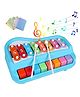 Opina 2 in 1 Baby Piano Xylophone Toy for Toddlers 1-3 Years Old, 8 Multicolored Key Keyboard Xylophone Piano, Preschool Educational Musical Learning Instruments Toy for Baby Kids Girls Boys - Multicolor