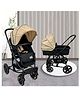 Golden Bee Royal Crown Stroller/Parm for Infant, 2 in 1 Transformable Seat(Stroller Cum Carry Cot), | 3-Position Recline System | Stroller for Toddlers, Baby Boy & Girl Age 0-3 Years (Golden)