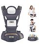 Golden Bee Comfort Nest Hip Seat Baby Carrier with Multi Carry Positions, Ergonomically Designed Carrier for Newborn to Toddler, Cotton Fabric with Breathable Mesh, Suitable for All Seasons for maximum weight up to 20 kg - Grey