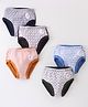 John Cotton Knit Briefs With Textured Prints Pack of 5 (Colour May Vary)
