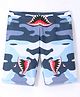 Bosky Swimwear Shark Print Swimming Trunk - Multicolor