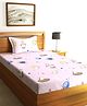 Home Sizzler 144 TC Microfibre Kid's Spaceship Single Bedsheet with 1 Pillow Cover