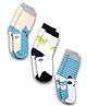 DOLLAR Pack Of 3 Striped & Animals Printed Cotton Socks - Multi Colour