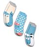 DOLLAR Pack Of 3 Striped & Dots Printed Cotton Socks - Multi Colour