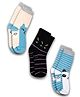 DOLLAR Pack Of 3 Striped &  Animals Face Printed Cotton Socks - Multi Colour