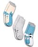 DOLLAR Pack Of 3 Striped & Animals Face Printed Cotton Socks - Multi Colour