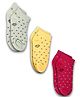 DOLLAR Pack Of 3 Heart Printed Cotton Socks - Multi Colour