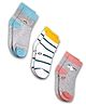 DOLLAR Pack of 3 Striped Printed Cotton Socks - Multi Colour