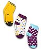 DOLLAR Pack of 3 Polka Dots Printed Socks - Multi Colour