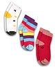 DOLLAR Pack of 3  Colour Blocked & Abstract Printed Socks - Multi Colour