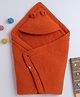 Yellow Apple Hooded Blanket cum Wrapper - Rust