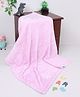 Yellow Apple Fleece Solid Baby Blanket - Pink
