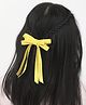 Arendelle Bow Ribbon Detailed Long Tail Petite Hair Clip - Yellow