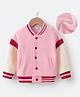 Kookie Kids Full Sleeves Solid Bomber Jacket - Pink