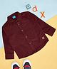 YU by Pantaloons Full Sleeves Solid  Shirt - Maroon