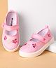 Cute Walk by Babyhug Velcro Closure Casual Shoes Floral Design - Light Pink