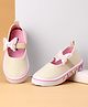 Cute Walk by Babyhug Velcro Closure Casual Shoes Butterfly Applique - Golden