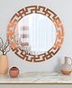 Homscape Modern Geometric Round Vanity Mirror
