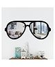 Homscape Beautiful Decorative Sunglasses Shape Wall Mirror
