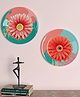 Homscape Set of 2 Decorative Ceramic Plate Wall Hanging