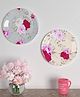 Homscape Set of 2 Decorative Ceramic Plate Wall Hanging