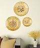 Homscape Set Of 3 Decorative Wall Plates