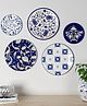Homscape Set of 5 Ceramic Wall Hanging Plate