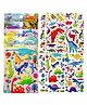 Bunie 3D Dinosaur World Theme Puffy Stickers Set  Pack of 4 Sheets Random Design