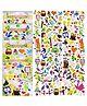 Bunie 3D Cute Cartoon Theme Puffy Stickers Set  Pack of 4 Sheets Multicolor