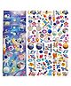 Bunie Space Theme 3D Puffy Stickers Set  Pack of 4 Sheets Multicolor