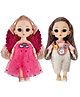 Bunie Realistic Dolls Toy with Cute Dress for Girls  2 Pcs Random Color & Design
