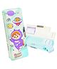 Bunie Space Travel Theme Double Compartment Magnetic Pencil Box with Sharpener
