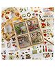 Bunie Vintage Nature Theme Self Adhesive Decorative Stickers - 100 Sheets/500Pcs
