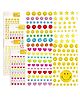 Bunie Smiley, Star & Heart Design Stickers Set  Set of 4 Cute Stickers Sheets