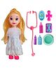 Bunie Cute Realistic Doll Toy with Pet Care Accessories for Girls Random Color - Height 16 cm