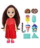 Bunie Realistic Doll Toy with Dessert for Girls Random Color - Height 16 cm
