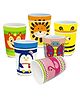 Bunie Cartoon Theme Bamboo Fiber Glasses for Kids  Set of 6 Random Design
