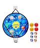 Bunie Space Theme 2 in 1 Sticky Target Shooting Game with Basket Ball for Kids