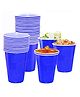 Funeiko Reusable Party Glasses for Drinking  50 Pcs Beer Pong Glasses Blue