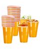 Funeiko Reusable Party Glasses for Drinking  50 Pcs Beer Pong Glasses Yellow