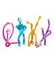 Bunie LED Telescopic Suction Cup Giraffe Pop Tube Toy  Set of 4 Multicolor