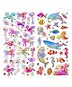 Bunie 3D Animal Theme Kawaii Stickers Set  Pack of 2 Sheets Multicolor