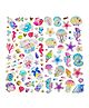 Bunie 3D Sea World Theme Kawaii Stickers Set  Pack of 2 Sheets Multicolor